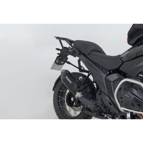 TRAX ADV aluminium case system + Akrapovic Black. 45/45 l. BMW R 1300 GS (23-).