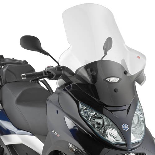 D5601ST plexi čiré Piaggio MP3 Touring 300-400 (11), vxš750x650 mm, o 120 mm vyšší než originál