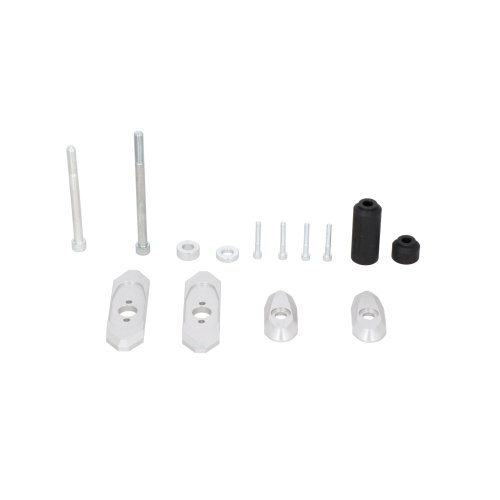 Crash pad holder Silver. Kawasaki Ninja ZX4-RR (23-).