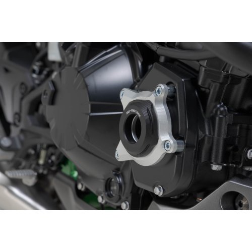 protektor  motoru černá/stříbrná Black/Silver. Kawasaki Z900 models (16-).
