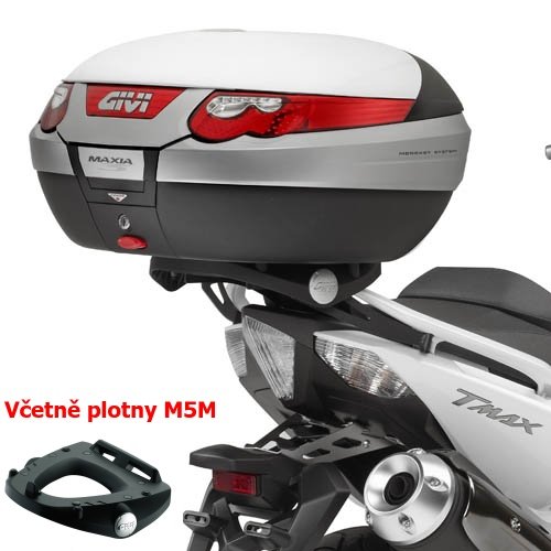 SR2013M special rack YAMAHA T-MAX 500 (08-11)/530 (12-16) včetně plotny M5M pro Monolock, max 6 kg