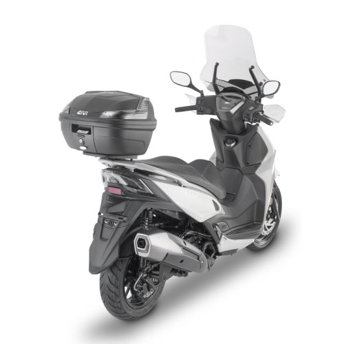 B37NT Blade TECH kufr GIVI černý s čirou optikou (Monolock s vlastní plotnou), objem 37 ltr.