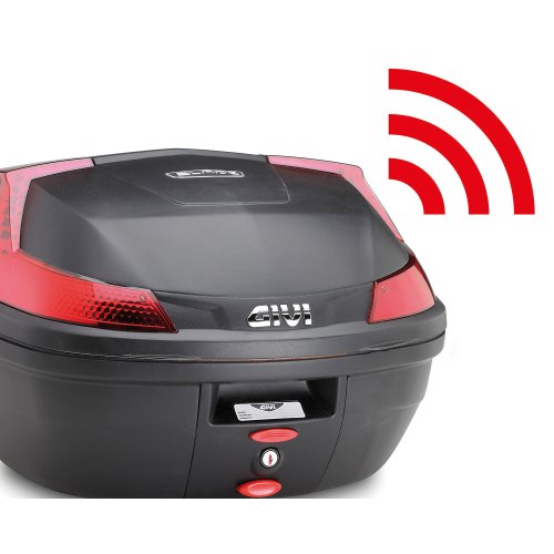 B37NT Blade TECH kufr GIVI černý s čirou optikou (Monolock s vlastní plotnou), objem 37 ltr.