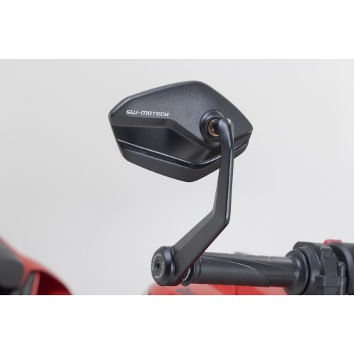 Bar end mirrors Aprilia, Ducati, Honda, KTM, Yamaha models.